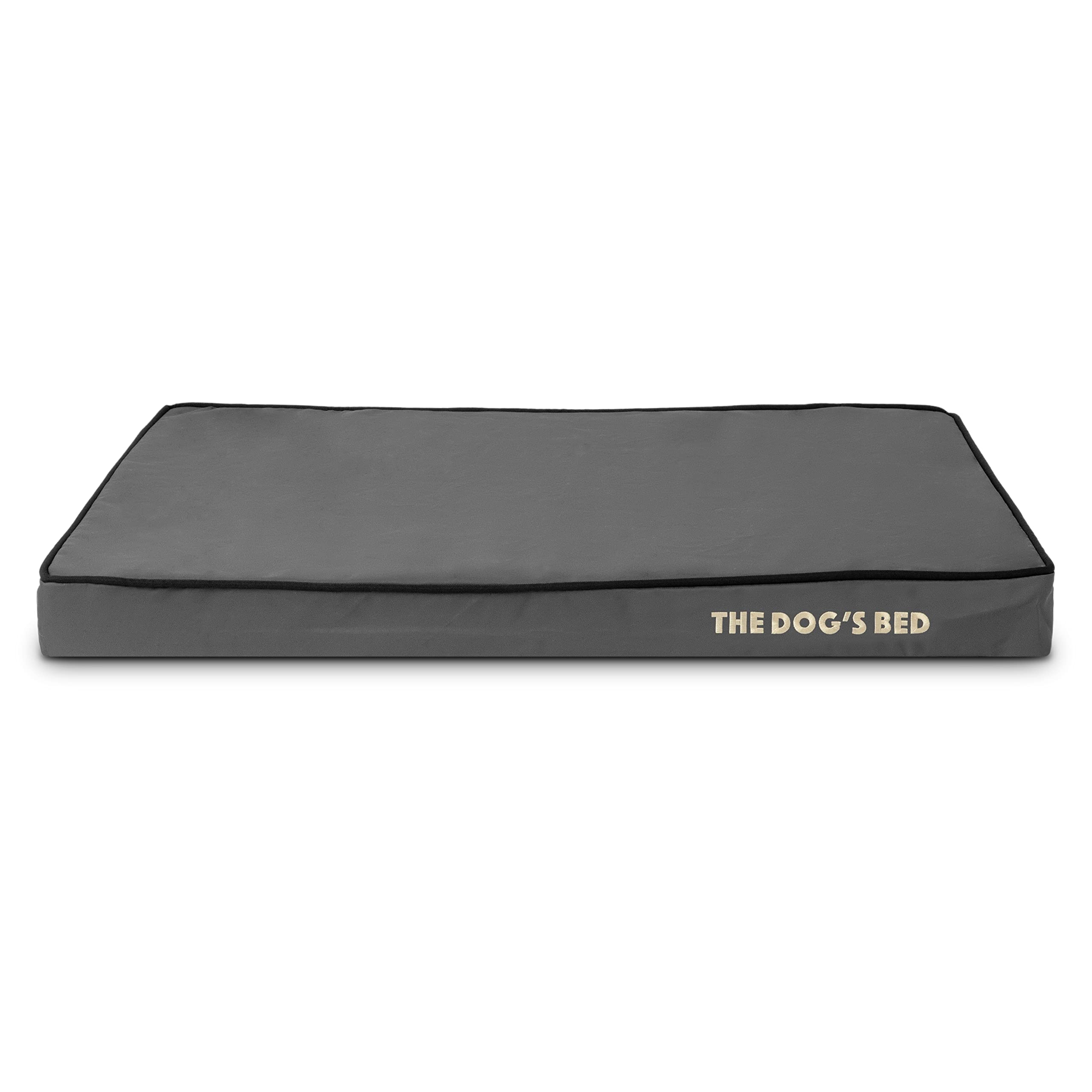 The Dog’s Bed Cover – Replacement Cover, Grey with Black Trim, Medium, 7.5cm