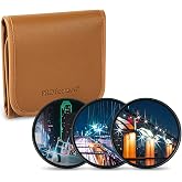 PROfezzion 55mm Star Filter Kit Adjustable Cross Screen Starburst Filter | 3 Pieces, for Sony A7 II III IV V w/FE 28-70mm Kit Lens, Nikon D3500 D3400 D5600 w/DX AF-P 18-55mm Kit Lens &amp; More 55mm Lens