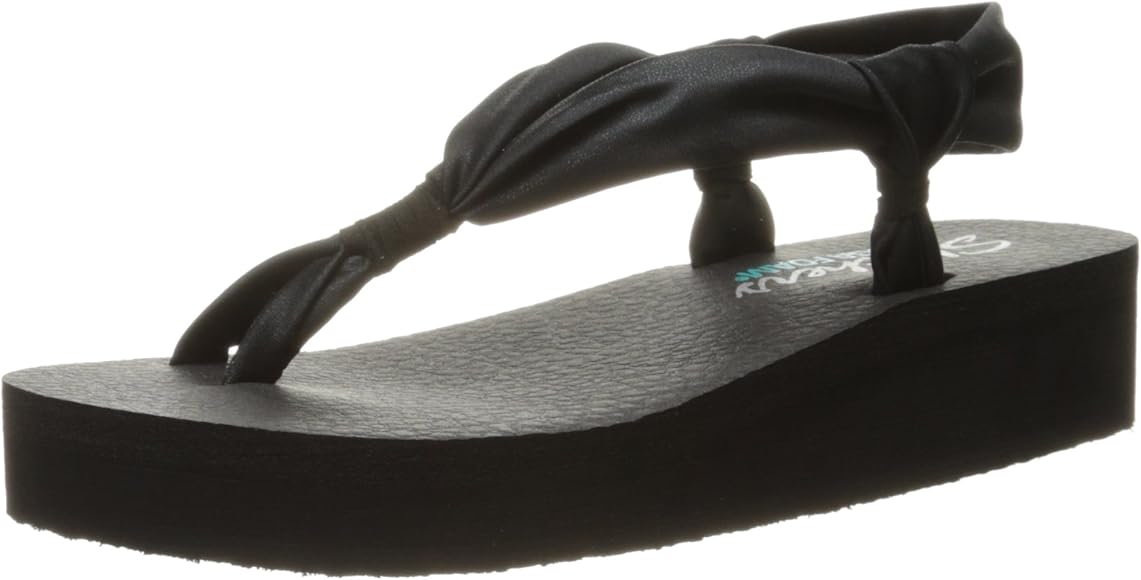 skechers cali vinyasa wedge flip flop
