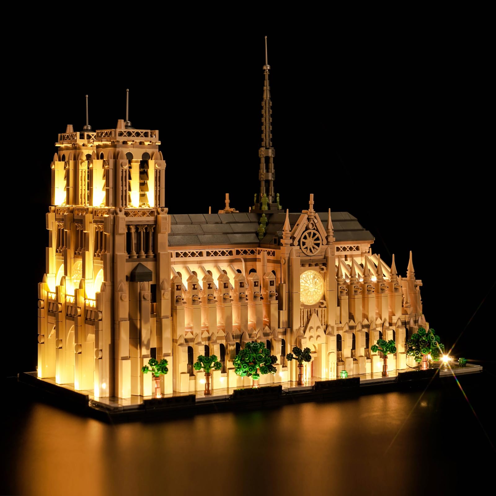 Photo 1 of LocoLee Light Kit Compatible with Lego Notre Dame Cathedral Architecture 21061, Creative Lighting Set Accessories Compatible with Lego Paris Notre Dame 21061, No Models Only Light (Standard Version)