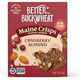Maine Crisps Cranberry Almond Crisps, 4 Oz (Pack of 1) | Gluten Free, Grain Free, Non-GMO, Great for Cheese Boards, Charcuterie, Dips &amp; Everyday Snacking, Healthy Snack