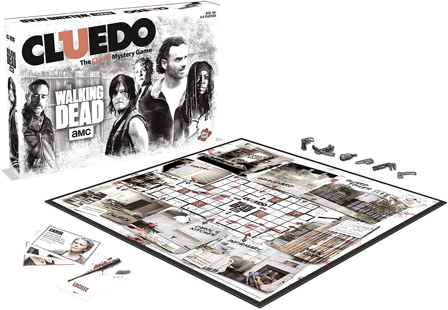 Cluedo 035705 Walking Dead, Multicoloured