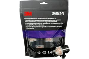 3M Performance Pressure HVLP Atomizing Head Refill Kit 26814, Orange, 1.4, 10 Pack