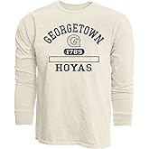 Blue 84 NCAA Unisex-Adult NCAA Officially Licensed Long Sleeve T-Shirt Ivory Dyed Ringspun