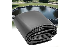 FROIDESENTE 20 x 25 FT Pond Liner, HDPE Pond Liners for Outdoor Ponds 20 Mil Easy Cutting Puncture Resistant Impermeable Pond Liners Skins for Koi Fish, Water Garden Waterfall Fountain Aquaculture Pond