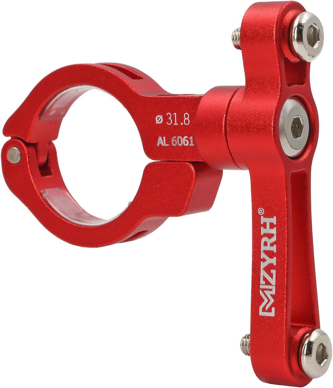 MZYRH Bicycle Bottle Cage Adapter Mount Adjustable MTB Road Bike Handlebar Water Bottle Holder Seat Post Mount (Red)