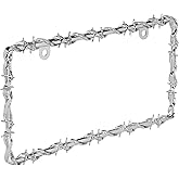 Bell Automotive 22-1-46144-8 Barbed Wire License Plate Frame, Corrosion Resistant, Easy to Install