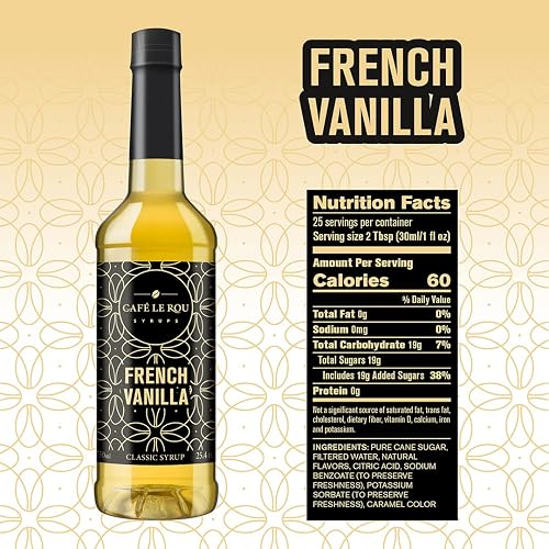 thumbnail image 2 of Café Le Rou Coffee Syrup Variety 5-Pack- 25.4 Oz Vanilla, French Vanilla, Caramel, Salted Caramel, Hazelnut Coffee Flavoring Syrup For Coffee, Tea And Espresso In Dubai - UAE 2 of 10