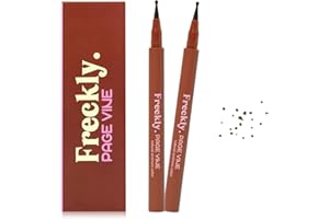 CLLFUU Freckle Pen,2 PCS Faux Freckle Stamp Waterproof,Fake Face Freckles Stain Makeup Long Lasting Quick Dry,Natural Lifelike Soft Dot Freck Pen 2PCS-02 Medium
