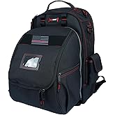 MELOTOUGH Welding Tool backpack for Tools and Helmet Extreme Gear Pack with Large Capacity Helmet Holder Luggage Storage Bag (Black)