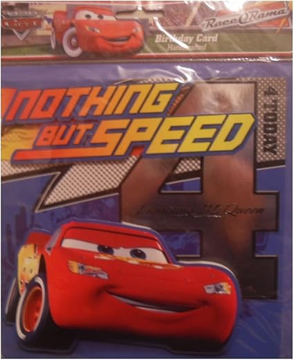 Disney Pixar Cars Leeftijd 4 Verjaardagskaart Amazon Nl Verjaardagskaart Cars