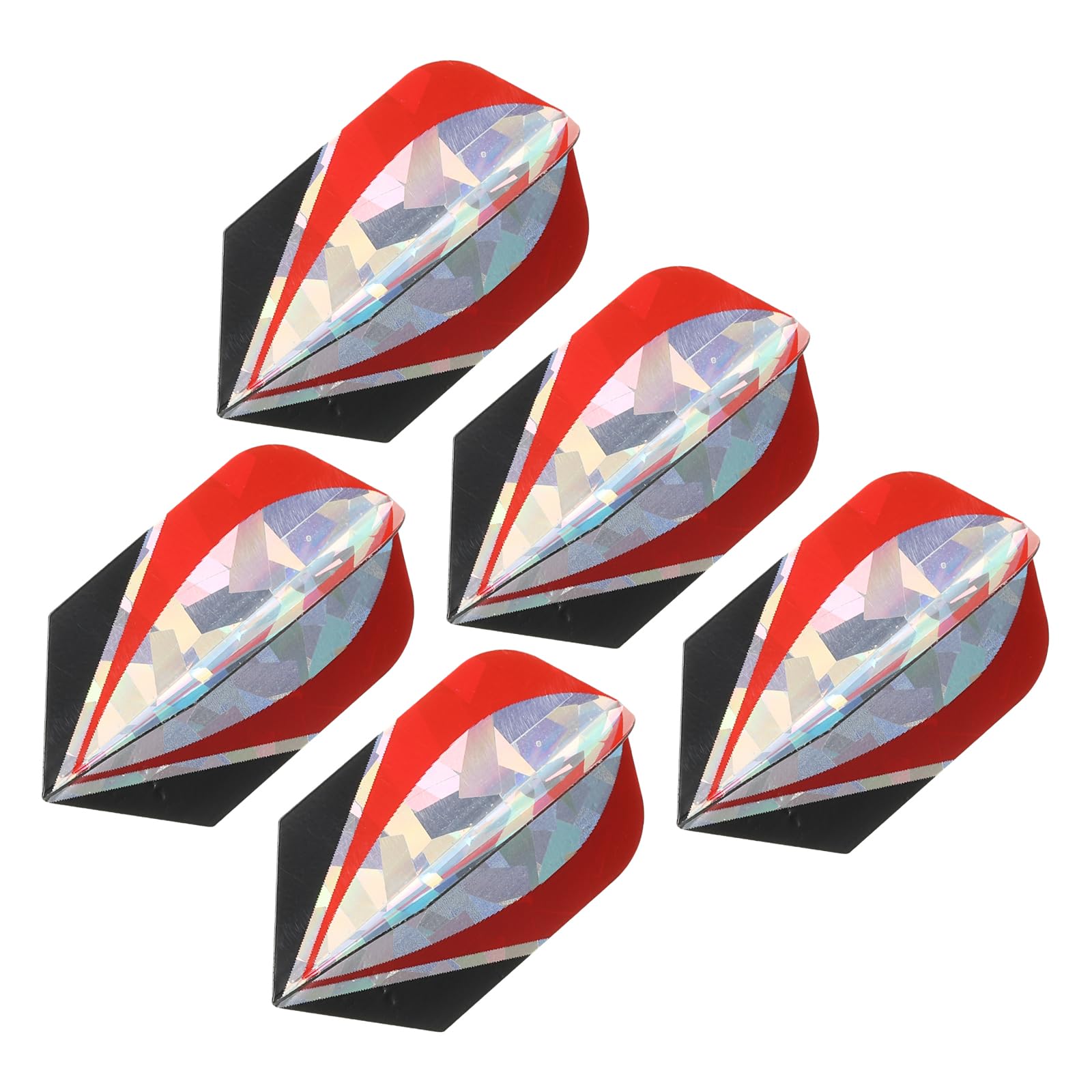 PATIKIL Slim Dart Flights, 5 Pack PET Unique Design Dart Accessories for Steel Tip Dart and Soft Tip Darts, Oval Pattern