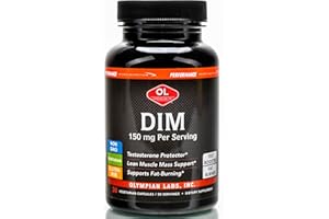 Olympian Labs DIM 150mg - DIM Diindolylmethane Supplement Capsules Supporting Hormone Balance, Clear Skin, PCOS, & Aid in Fitness Regimes and Bodybuilding - 30 Capsules (30 Day Supply)