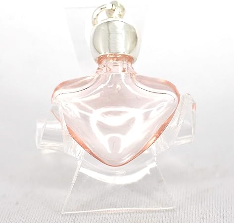 Amazon ミニ香水瓶 アロマペンダントトップ ハートピンク 透明ピンク 0 8ml シルバー 穴あきキャップ パッキン付属 アロマオイル メモリーオイル入れにオススメ アロマペンダント アロマディフューザー アロマバーナー