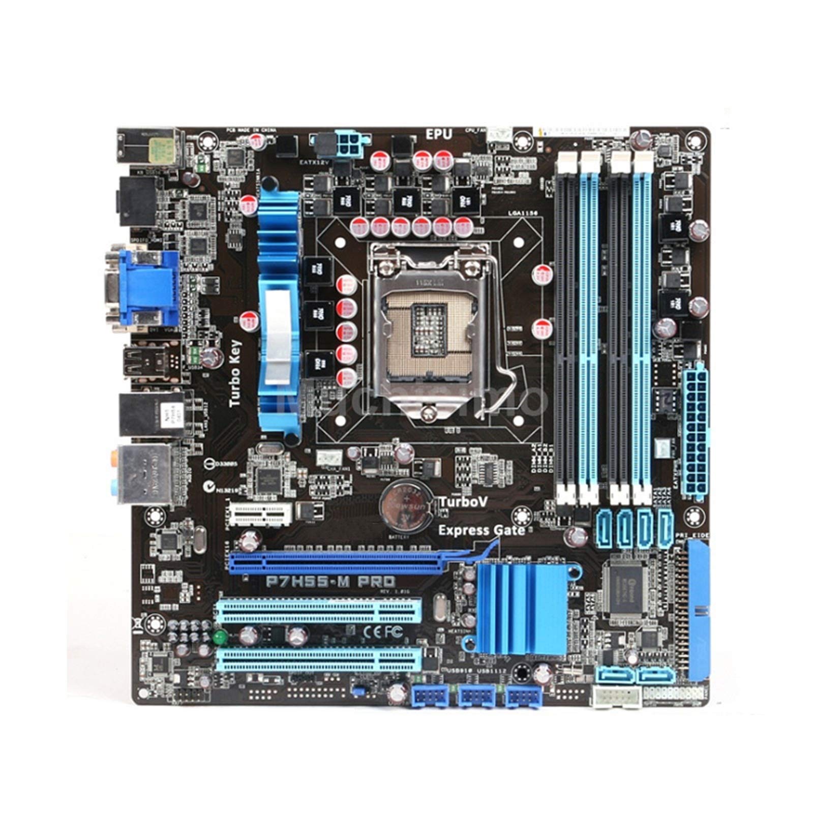 GIAO Computer Motherboard Socket LGA 1156 Fit for ASUS P7H55-M PRO Desktop Motherboard H55 Core I7 I