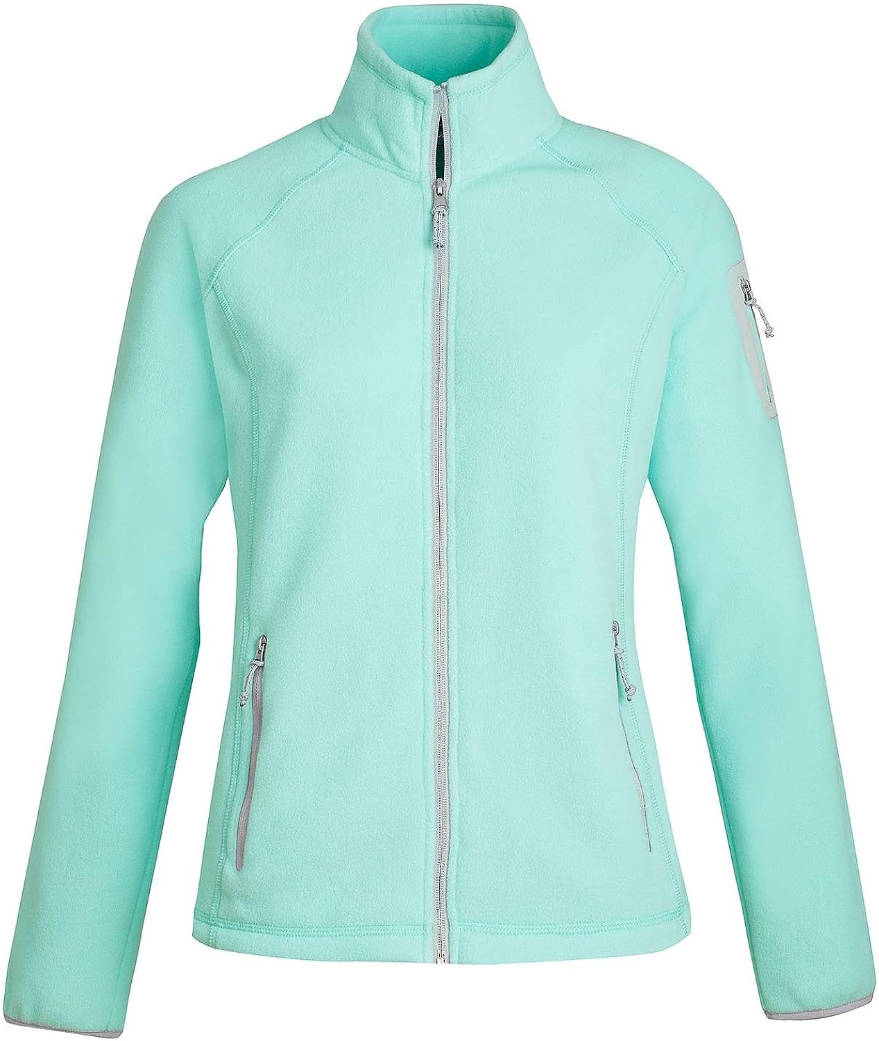 Free Country Ladies Full Zip Fleece Jacket Medium Size Mint