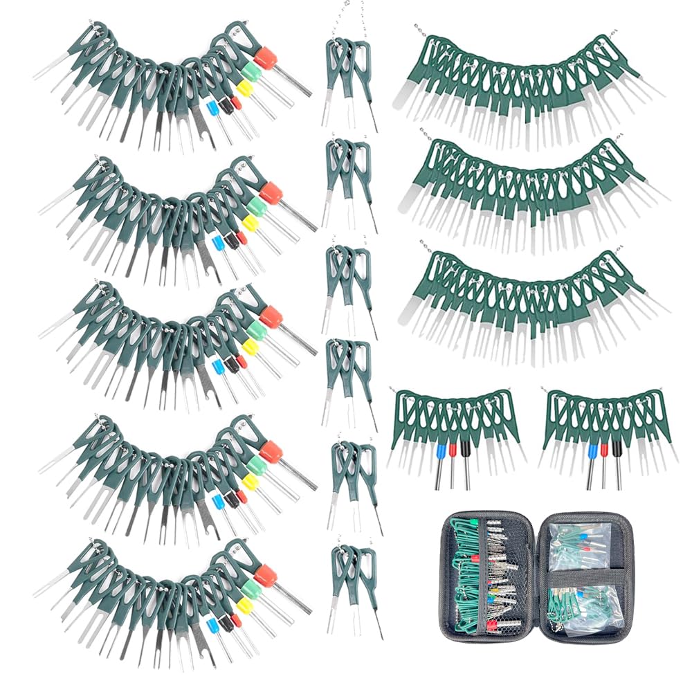 Maerd Terminal Removal Tool Kit, 190 Pieces Strong Durable Depinning Tool Electrical Connector Pin Removal Tool Kit, Wire Pin Terminal Removal Tool for Automotive Car Electrical Devices Connector ……