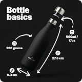 Nuactiv Stainless Steel Water Bottle 500ml Vacuum Insulated Leakproof view 2