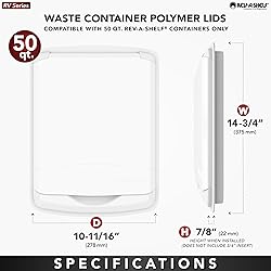 Rev-A-Shelf 50 Qt Under Sink Garbage Can Lid for