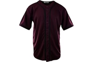 ChoiceApparel Mens Plain Solid Color Baseball Jersey