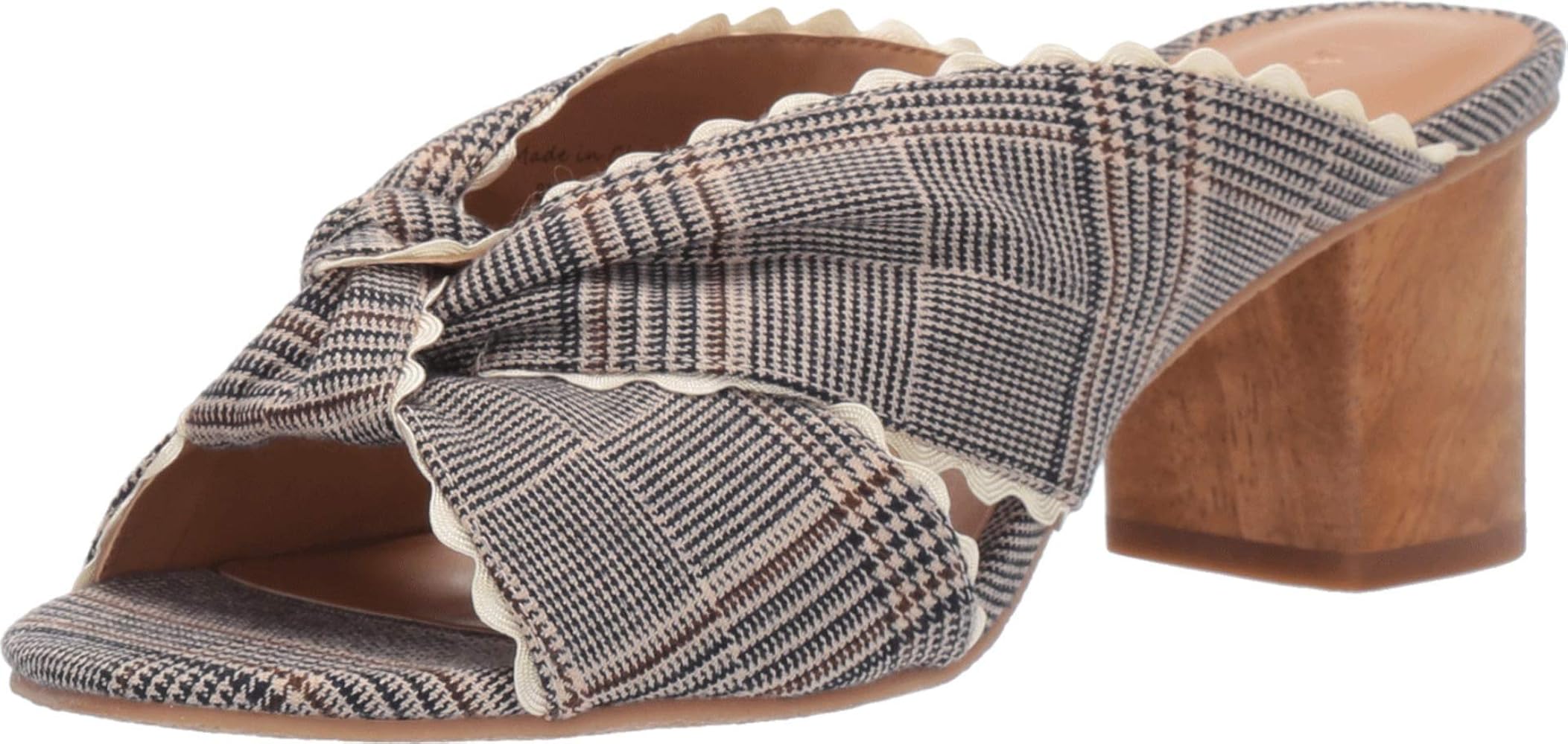 plaid mules
