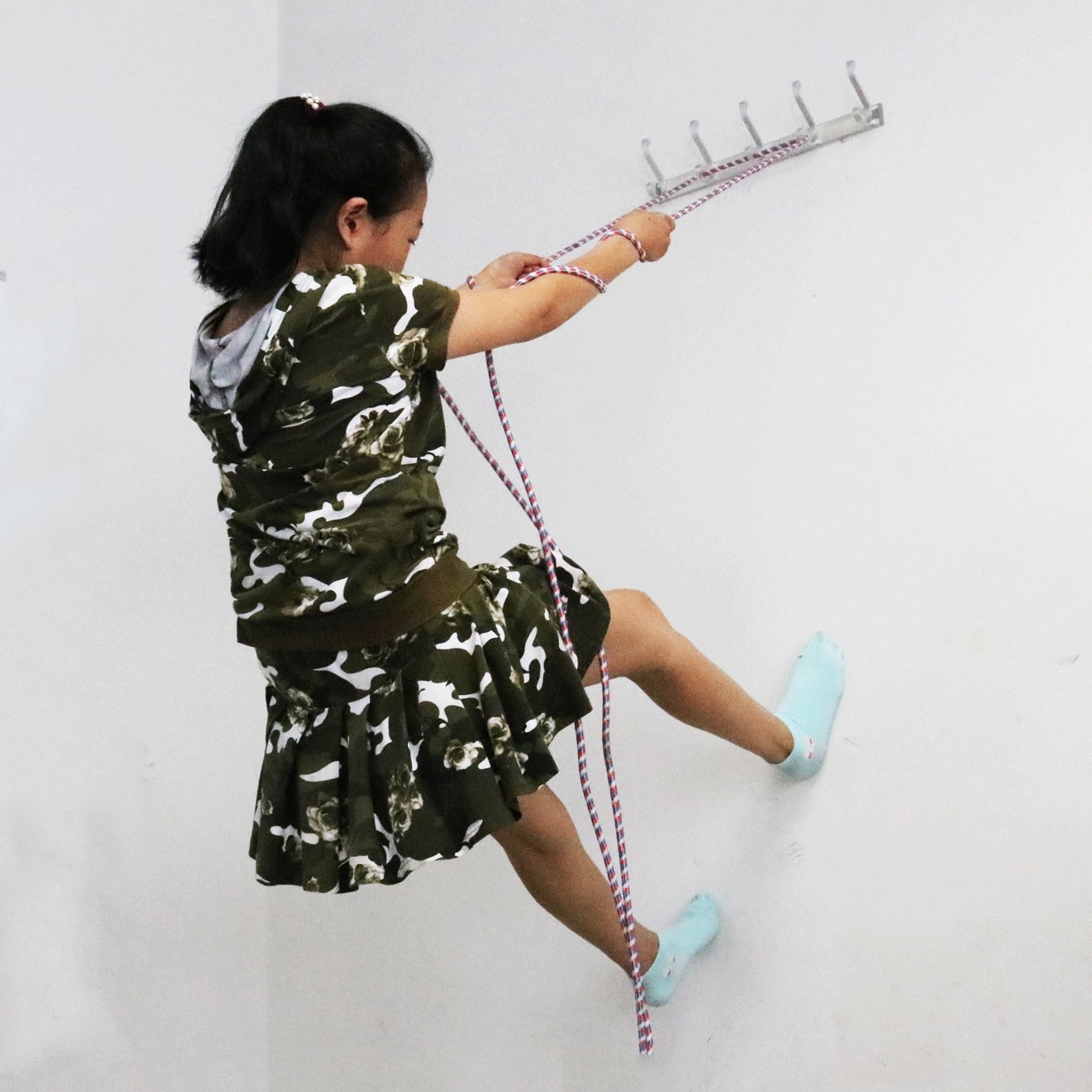 Wall Mounted Coat Hooks And Hat Rack Detached 5 Hooks White Finish Satin Nickel Hooks