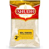 Shudh IDLI RAVA (Parboiled powder of Rice) (COARSE GROUND RICE) 2 LB ~ All Natural | Vegan | Gluten Friendly | Non-GMO