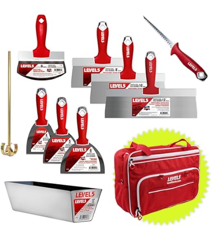 Starter Hand Tool Set W/Bag - Joint & Taping Knives, Mixer, Jab