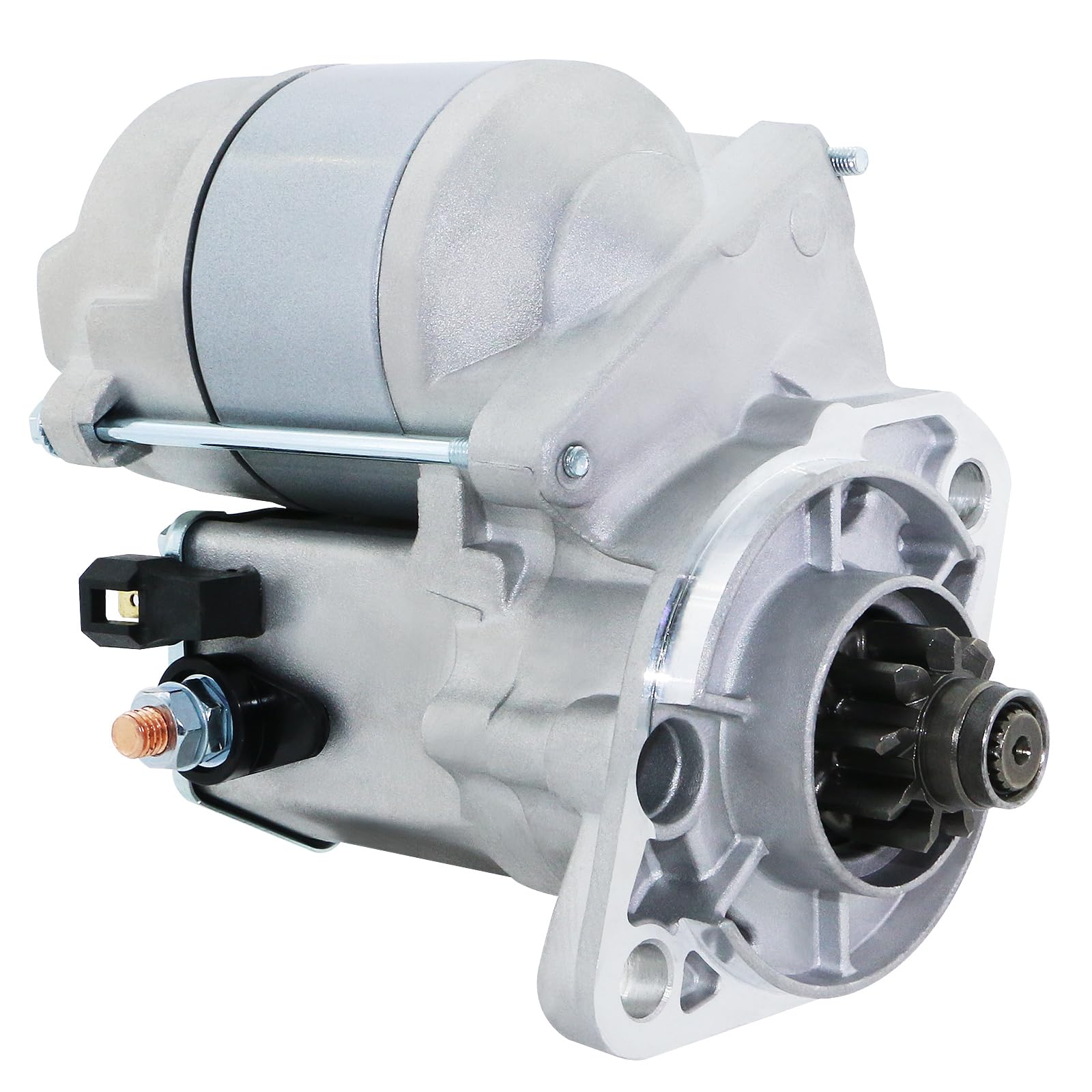 Photo 1 of Starter Replacement New for Kubota Diesel Compact Tractors L2250 L2500 L2550 L2650 L2800 L2900 L2950 L3010 L3130 L3240 L3300 L3400 L3410 L3430 L35 KJS130 3407016081 3407016083 1280008460 1280008462