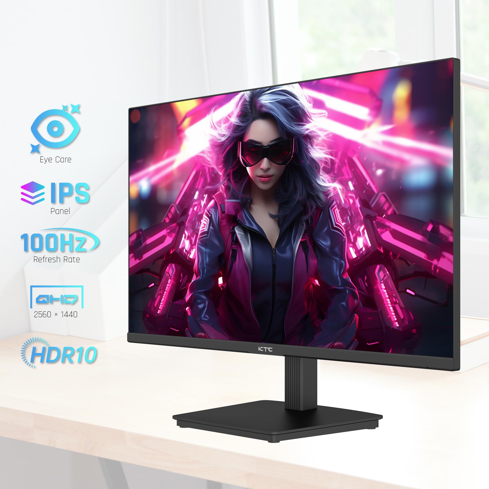 Mua 24 Inch QHD 2560x1440 IPS Computer Monitor, 100Hz Zero-Frame 2K ...