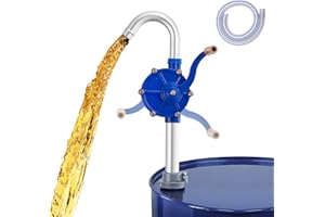 Orion Motor Tech 55 Gallon Drum Pump, Rotary Barrel Pump for Non Corrosive, Diesel, Motor Oil, Transmission Fluid, Fits 5 to 