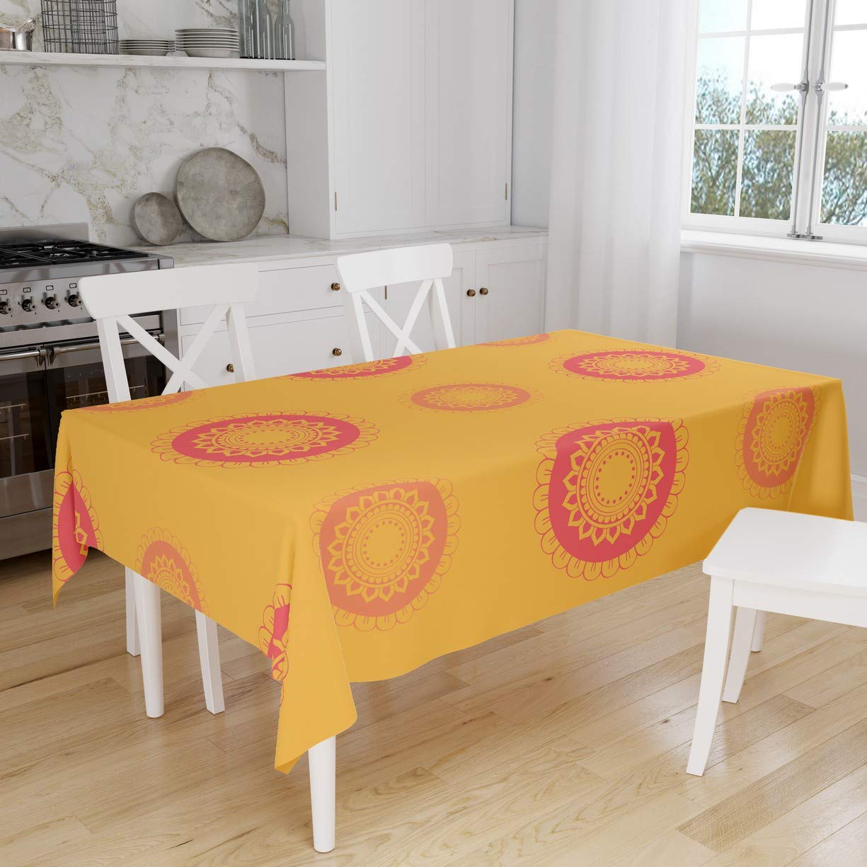 Bonamaison Kitchen Decoration, Tablecloth, 140cm x 160cm - Designed and Manufactured in Turkey