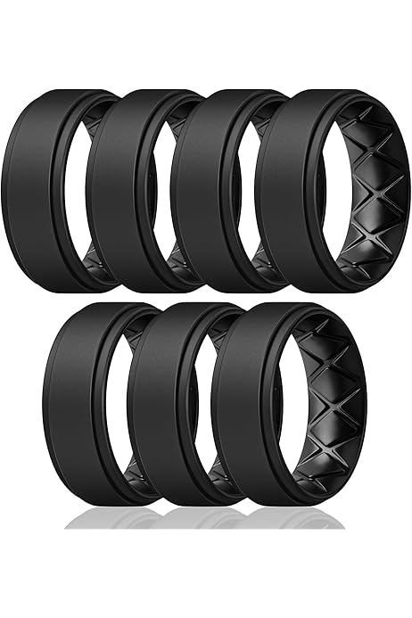 Silicone Rings For Him Egnaro Silicone Wedding Band Breathable