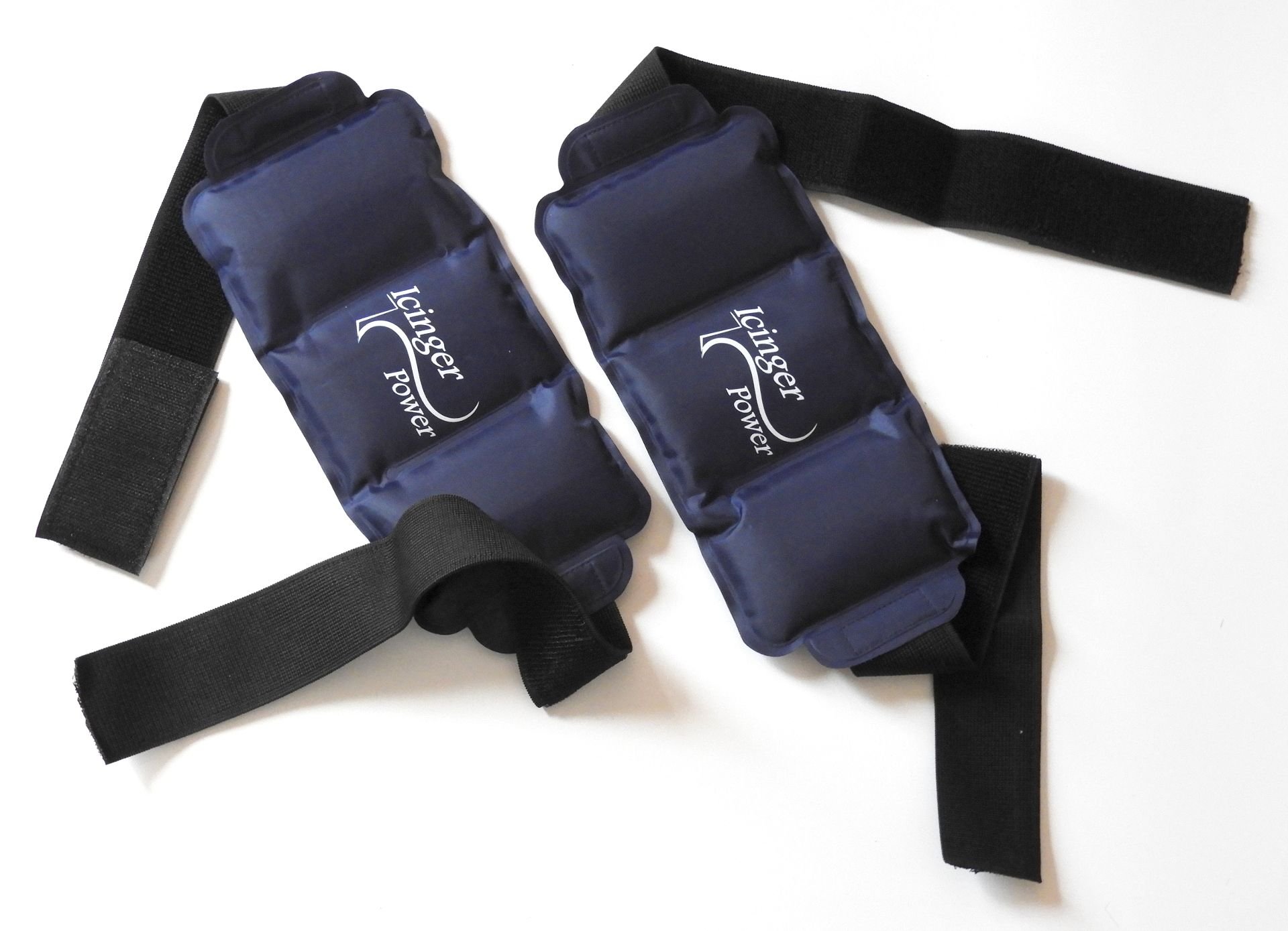 2 Hot Cold Gel Pack with Velcro Wraps - 350gr (11.3oz) - 24x12cm (9.4x4.7 inches)