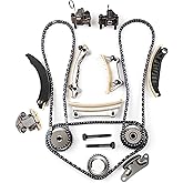 SCITOO Timing Chain Kit fits for 2007-2015 for Cadillac for Buick for Chevrolet for GMC for Saab for Saturn for Suzuki CTS SRX Enclave LaCrosse ATS XTS aro Ca 3.0L 2.8L 3.6L 3.2L 9-0753S