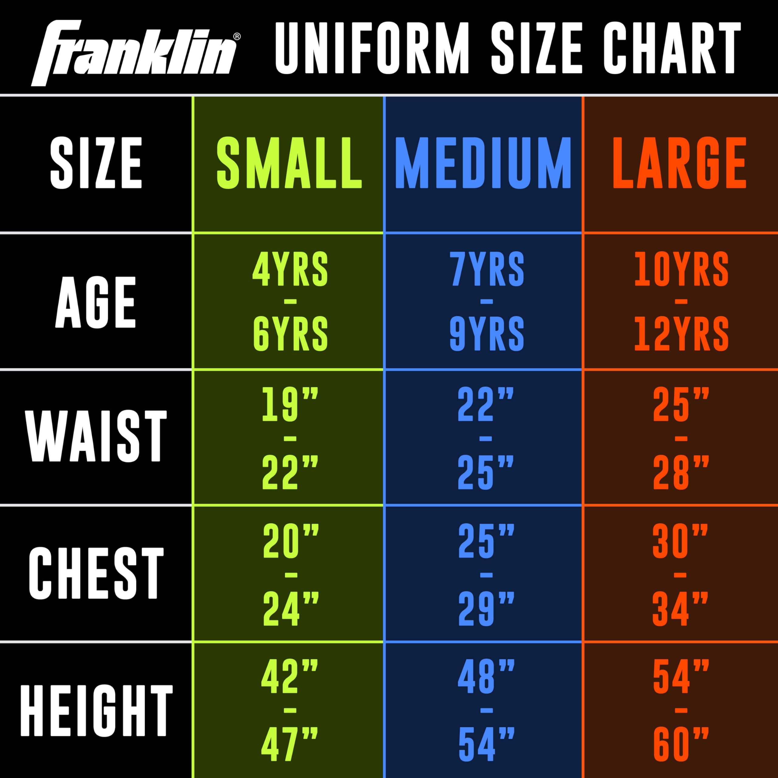 Franklin Sports NFL Youth Football Uniform Set for Boys & Girls - Includes Helmet, Jersey & Pants with Chinstrap + Numbers