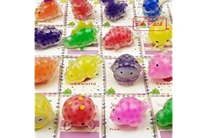 Pinkiwine 24 PCS Valentines Cards with Dinosaur Sea Animals Mini Stress Balls Squishies Stress Relief Toys for Kids School Class Classroom Valentines Day Gifts Prizes Party Favors