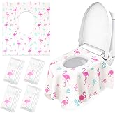 Volokitx 32 Pcs Disposable Toilet Seat Covers for Kids & Toddlers | Hygienic & Convenient Potty Training Seat Covers, Ideal f