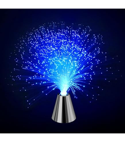 Mini Fiber Optic Light - Blue - Fiber Optic Lamps - Amazon.com