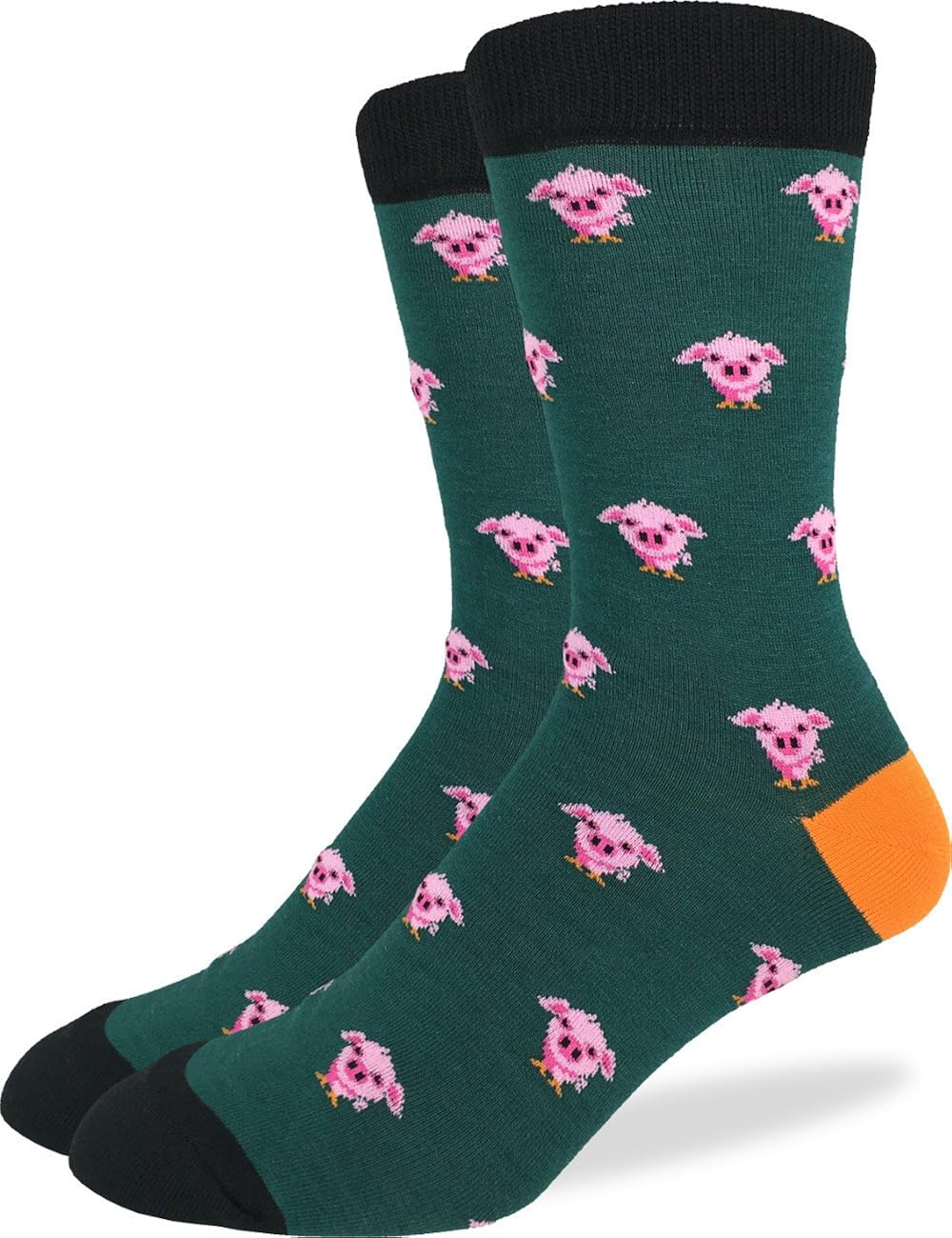Good Luck Sock Men's Pig Crew Socks Green, Adult Shoe size 712 Amazon.ca Clothing & Accessories