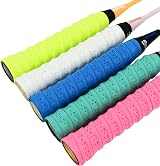 Senston PU Overgrips 5 Pack Perforated Anti Slip Tennis Badminton Squash