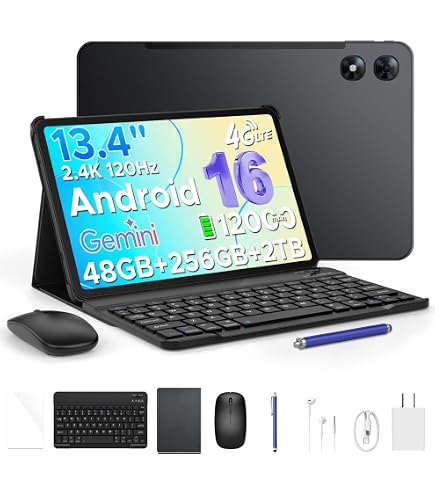 Amazon.com : P12 Pro 12 Inch Tablet Android 16, 12000mAh/18W