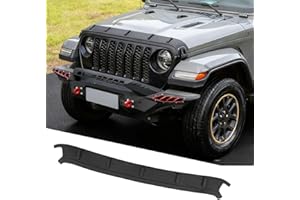 Tecbaba Hood Protector Compatible with 2020-2026 Jeep Gladiator JT 2018-2026 Wrangler JL Hood Shield TPE Hood Deflector Hood Guard for 2025 Gladiator Accessories