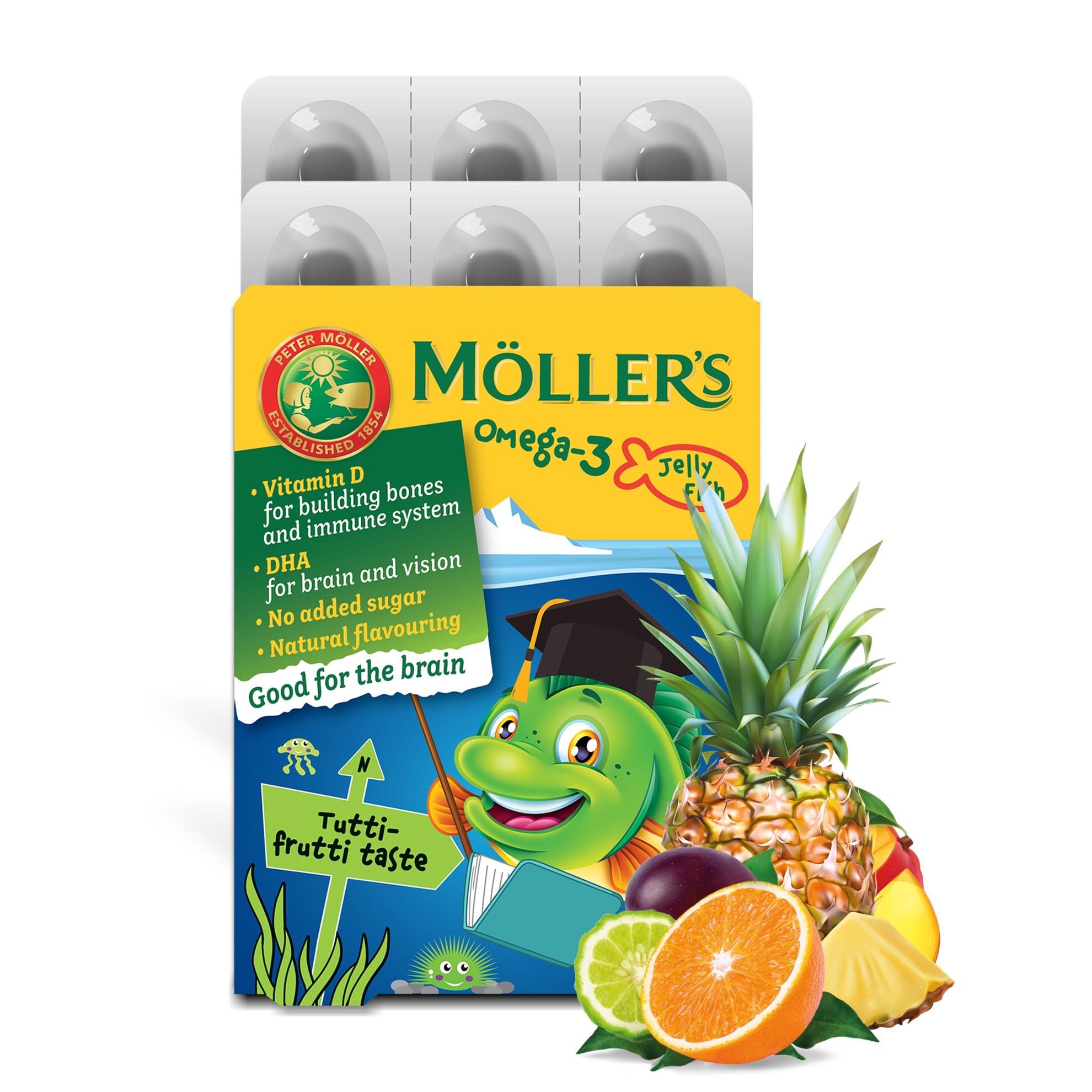 Moller’s ® | Omega 3 Jellies for Children | Tutti Frutti | 36 Capsules