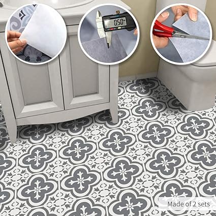Alwayspon Non Slip Floor Tile Sticker For Home Decor Self