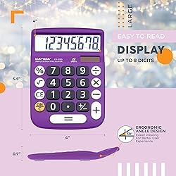 CATIGA Desktop Calculator 8 Digit with Solar Power