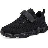 Casbeam Kids Breathable Sneakers Mesh Lightweight Easy Walk Casual Sport Strap Athletic Running Shoes for Boys Girls