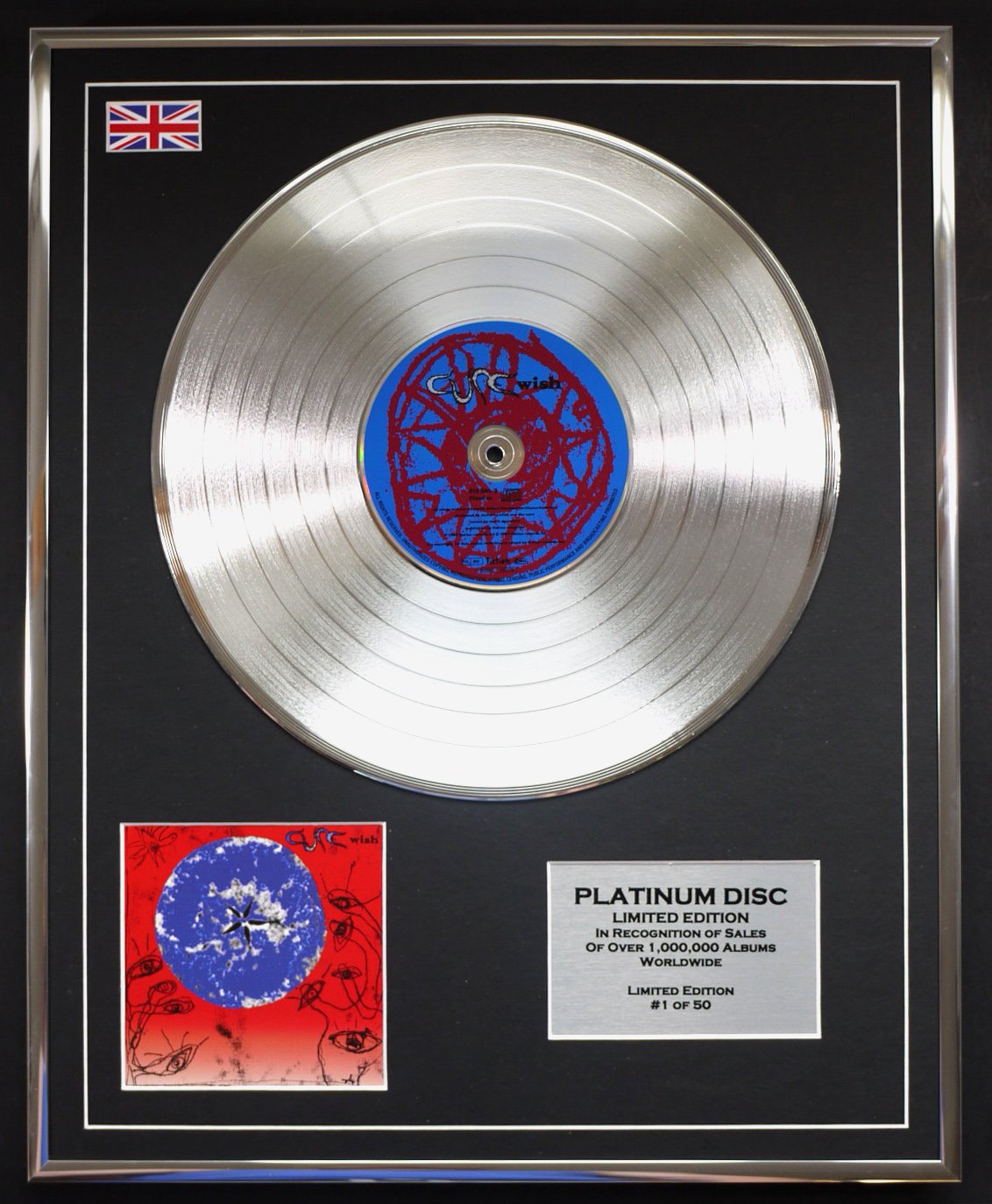 THE CURE/LTD EDITION CD PLATINUM DISC/WISH