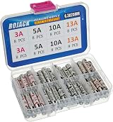 BOJACK Ceramic Tube Fuses 64pcs BS1362 3A 5A 10A 13A 240V 6.3x25mm Box view 2