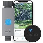 Rachio Smart Hose Timer: App-Controlled Faucet Timer. 1 Valve + 1 WiFi Hub | Quick Install &amp; Scheduling, App Control, Weather-Based Scheduling, Expandable Outdoor System, 1-Year Warranty